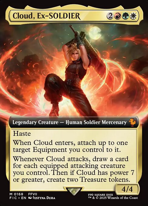 Cloud, Ex-SOLDIER (168) - EXTENDED ART - Final Fantasy Commander - Game On