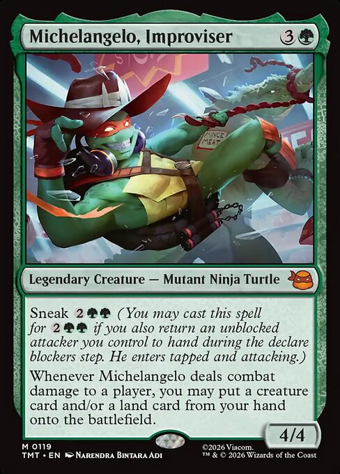 Michelangelo, Improviser (119) - Teenage Mutant Ninja Turtles - Game On