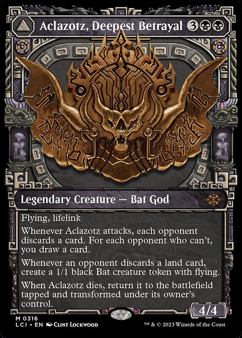 Aclazotz, Deepest Betrayal // Temple of the Dead (316) - SHOWCASE (Foil) - The Lost Caverns of Ixalan - Game On