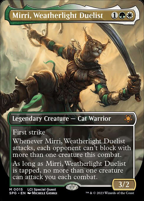 Mirri, Weatherlight Duelist (15) - BORDERLESS - FULL ART - Special Guests - Game On