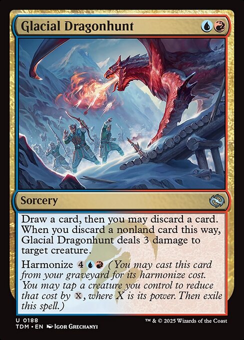 Glacial Dragonhunt (188) - Tarkir: Dragonstorm - Game On