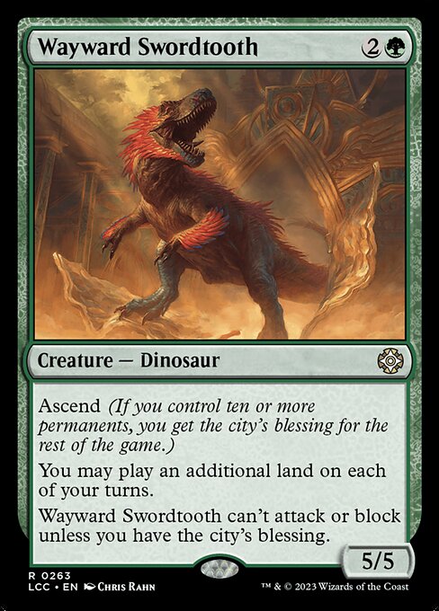 Wayward Swordtooth (263) - The Lost Caverns of Ixalan Commander - Game On