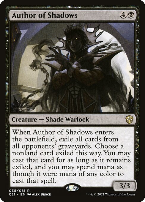 Author of Shadows (35) - Commander 2021 - Game On
