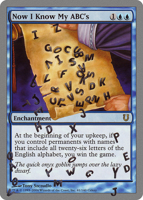 Now I Know My ABC's (41) (Foil) - Unhinged - Game On
