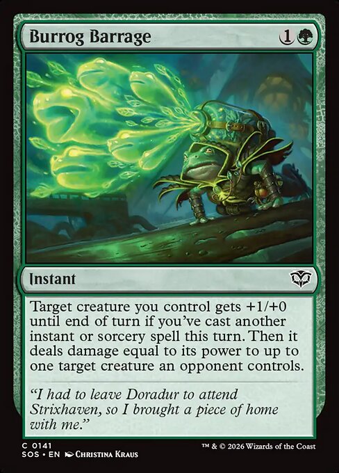 Burrog Barrage (141) (Foil) - Secrets of Strixhaven - Game On