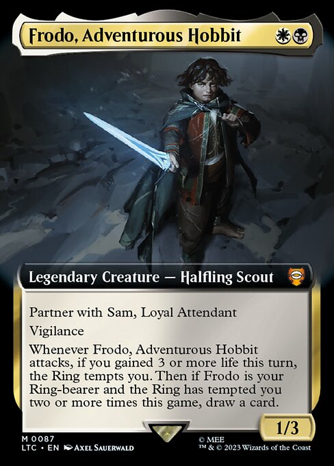 Frodo, Adventurous Hobbit (87) - EXTENDED ART - Tales of Middle-earth Commander - Game On