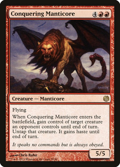 Conquering Manticore (55) - Duel Decks: Heroes vs. Monsters - Game On