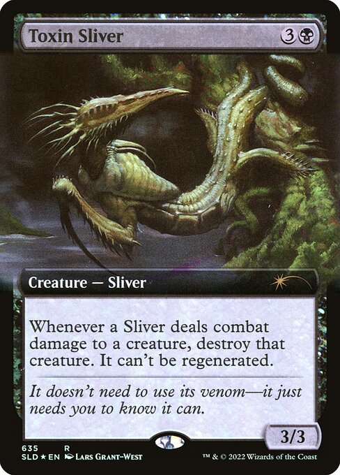 Toxin Sliver (635) - EXTENDED ART (Foil) - Secret Lair Drop - Game On