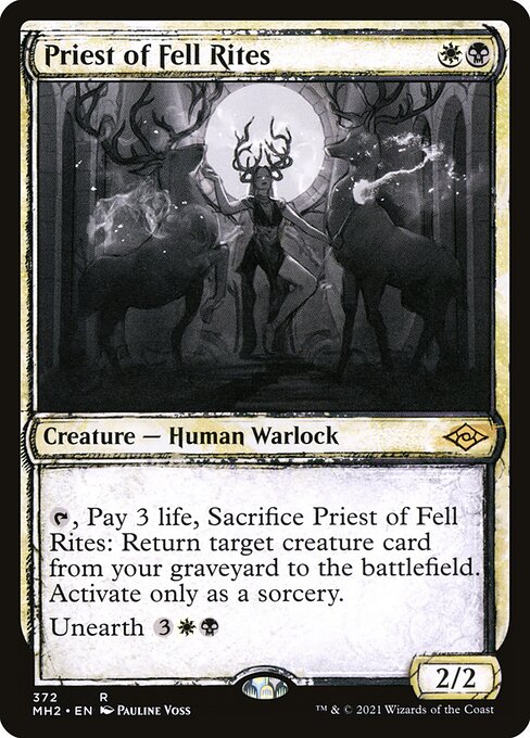 Priest of Fell Rites (372) - SHOWCASE - Modern Horizons 2 - Game On