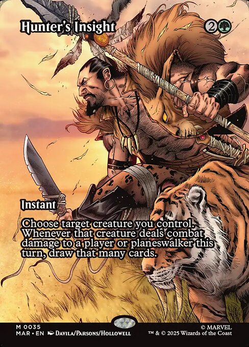 Hunter's Insight (35) - BORDERLESS - FULL ART - Marvel Universe - Game On