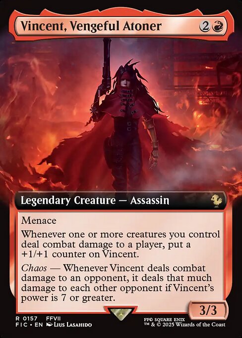 Vincent, Vengeful Atoner (157) - EXTENDED ART - Final Fantasy Commander - Game On