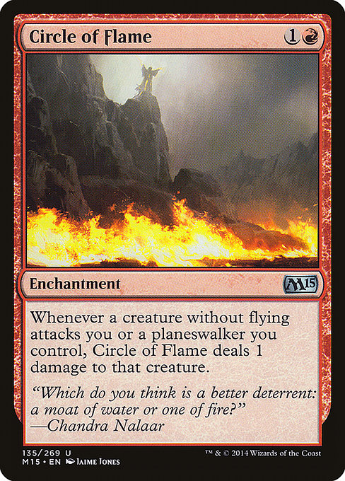 Circle of Flame (135) (Foil) - Magic 2015 - Game On