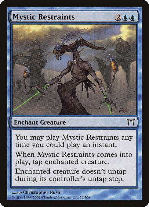 Mystic Restraints (76) (Foil) - Champions of Kamigawa - Game On