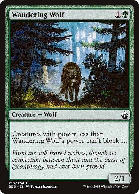 Wandering Wolf (216) (Foil) - Battlebond - Game On