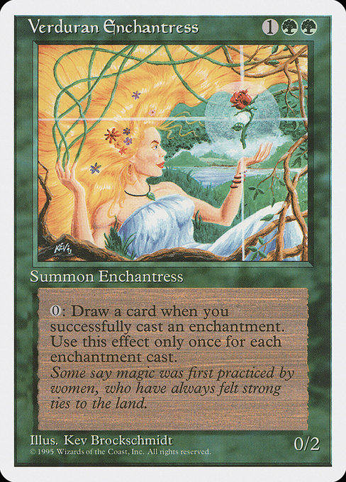 Verduran Enchantress (281) - Fourth Edition - Game On