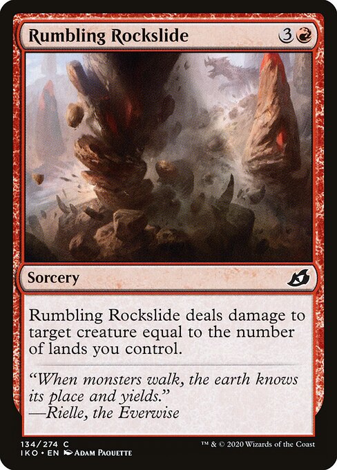 Rumbling Rockslide (134) (Foil) - Ikoria: Lair of Behemoths - Game On