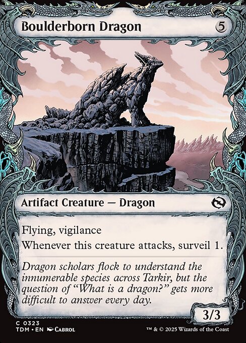Boulderborn Dragon (323) - SHOWCASE - Tarkir: Dragonstorm - Game On