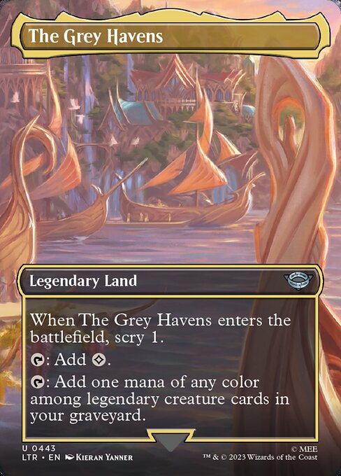 The Grey Havens (443) - BORDERLESS - FULL ART - The Lord of the Rings: Tales of Middle-earth - Game On