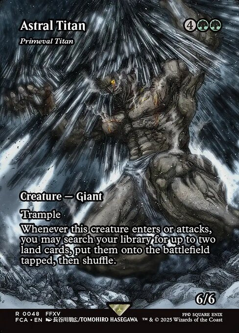 Primeval Titan (48) - BORDERLESS - FULL ART - Final Fantasy: Through the Ages - Game On