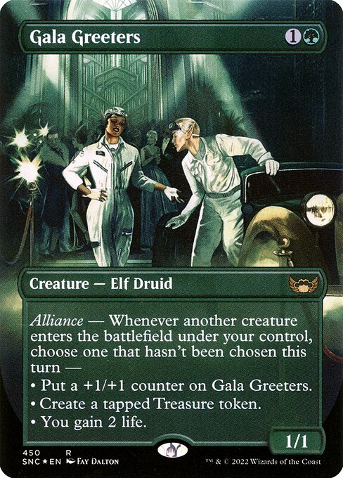 Gala Greeters (450) - BORDERLESS - FULL ART (Foil) - Streets of New Capenna - Game On