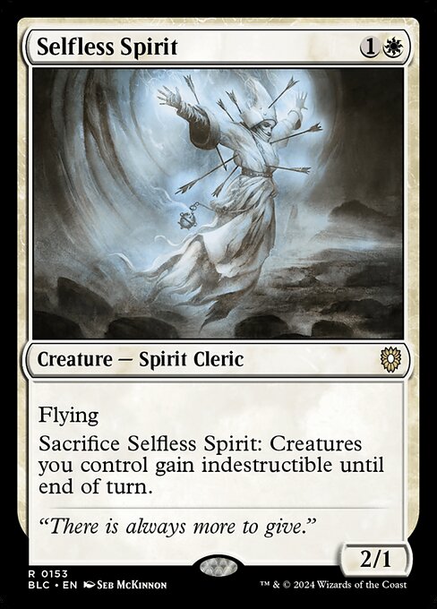 Selfless Spirit (153) - Bloomburrow Commander - Game On