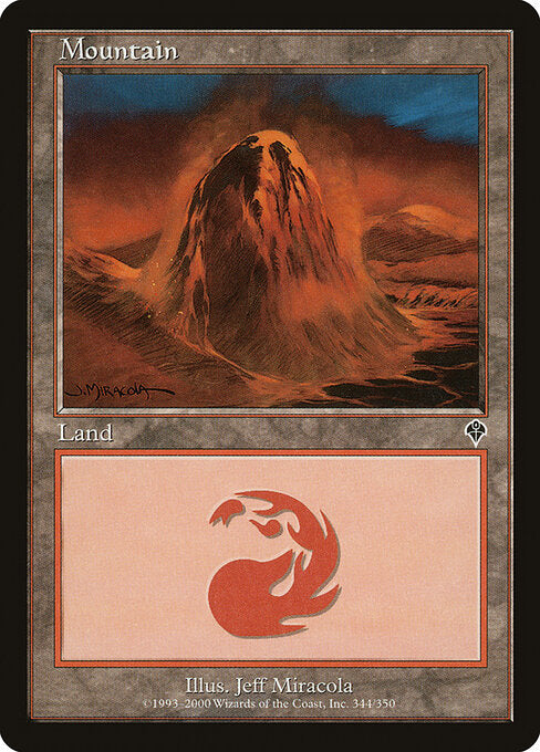 Mountain (344) (Foil) - Invasion - Game On