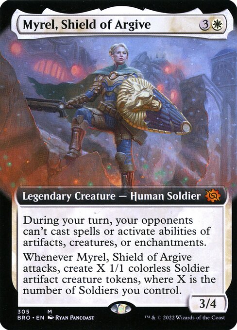 Myrel, Shield of Argive (305) - EXTENDED ART - The Brothers' War - Game On