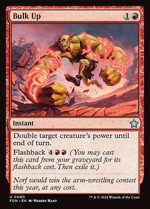 Bulk Up (80) (Foil) - Foundations - Game On