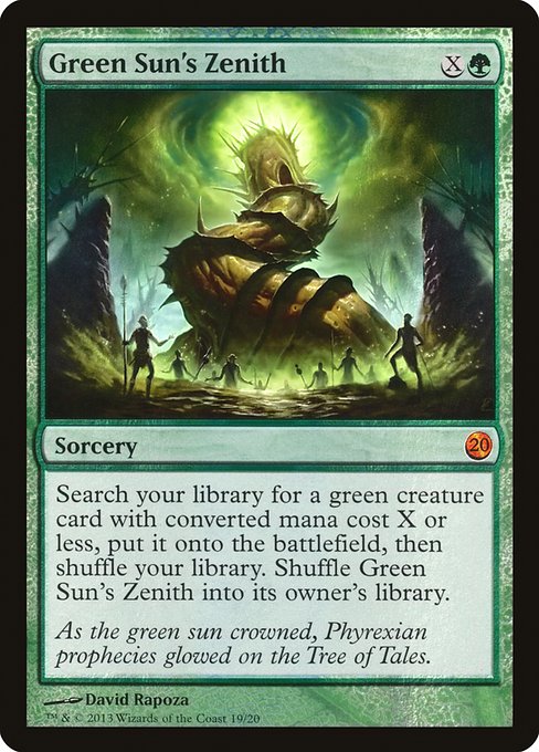 Green Sun's Zenith (19) (Foil) - From the Vault: Twenty - Game On