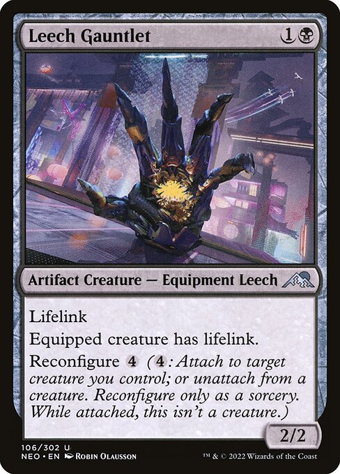 Leech Gauntlet (106) (Foil) - Kamigawa: Neon Dynasty - Game On