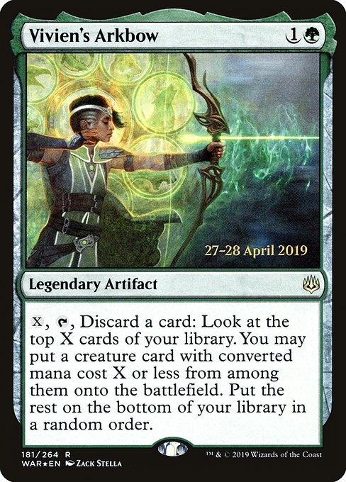 Vivien's Arkbow (181s) (Foil) - War of the Spark Promos - Game On
