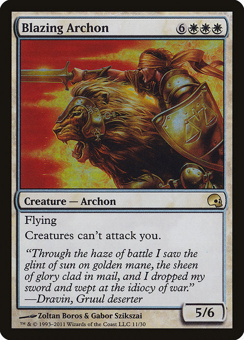 Blazing Archon (11) (Foil) - Premium Deck Series: Graveborn - Game On