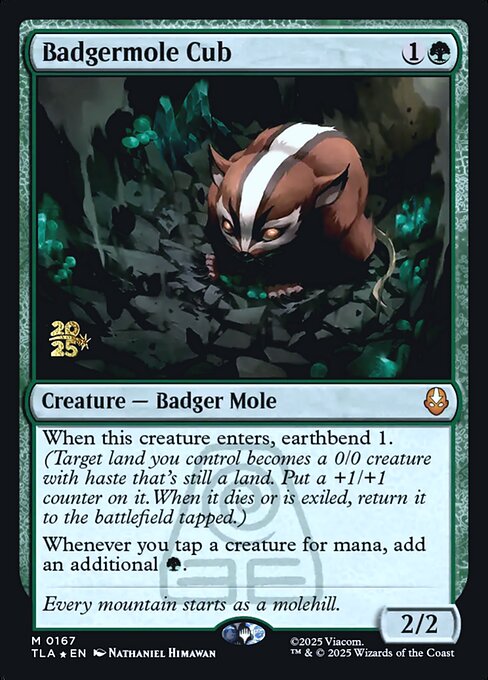 Badgermole Cub (167s) (Foil) - Avatar: The Last Airbender Promos - Game On