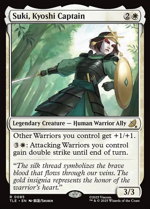 Suki, Kyoshi Captain (85) (Foil) - Avatar: The Last Airbender Eternal - Game On