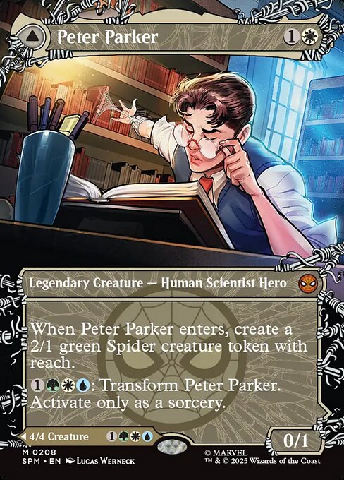 Peter Parker // Amazing Spider-Man (208) - BORDERLESS - FULL ART - Marvel's Spider-Man - Game On
