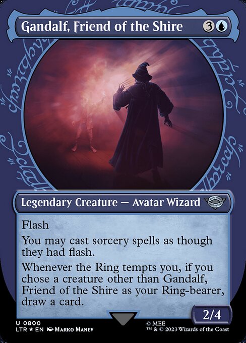 Gandalf, Friend of the Shire (800) - BORDERLESS (Foil) - The Lord of the Rings: Tales of Middle-earth - Game On