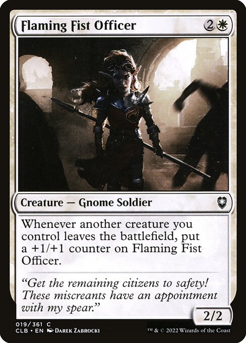 Flaming Fist Officer (19) (Foil) - Commander Legends: Battle for Baldur's Gate - Game On
