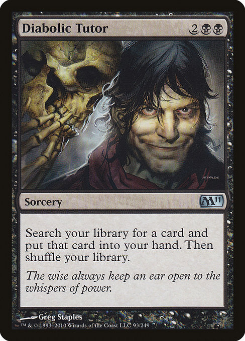 Diabolic Tutor (93) - Magic 2011 - Game On