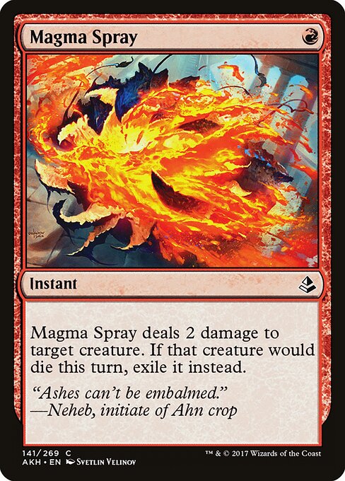 Magma Spray (141) (Foil) - Amonkhet - Game On
