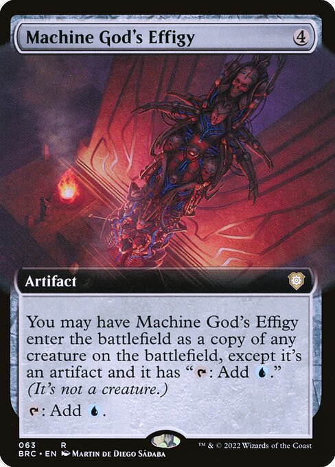Machine God's Effigy (63) - EXTENDED ART - The Brothers' War Commander - Game On