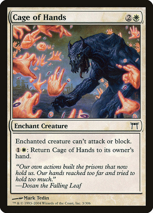 Cage of Hands (3) - Champions of Kamigawa - Game On