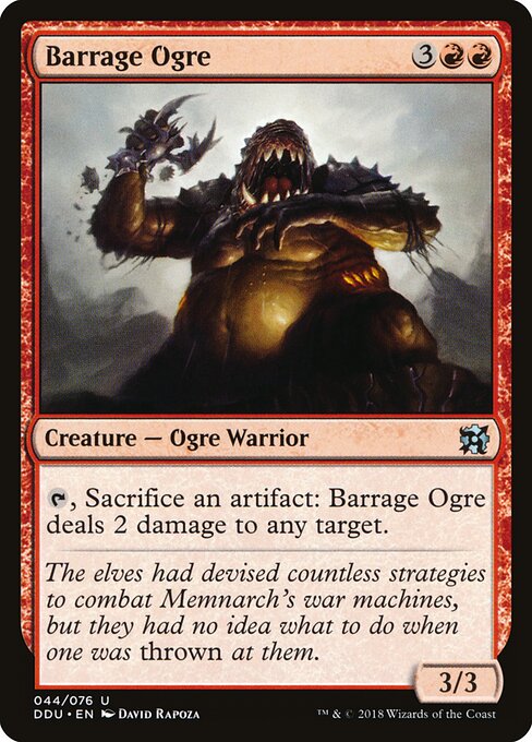 Barrage Ogre (44) - Duel Decks: Elves vs. Inventors - Game On