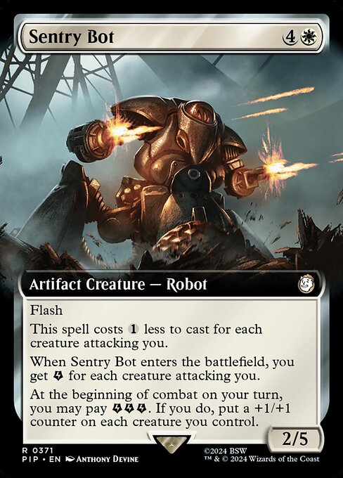 Sentry Bot (371) - EXTENDED ART - Fallout - Game On