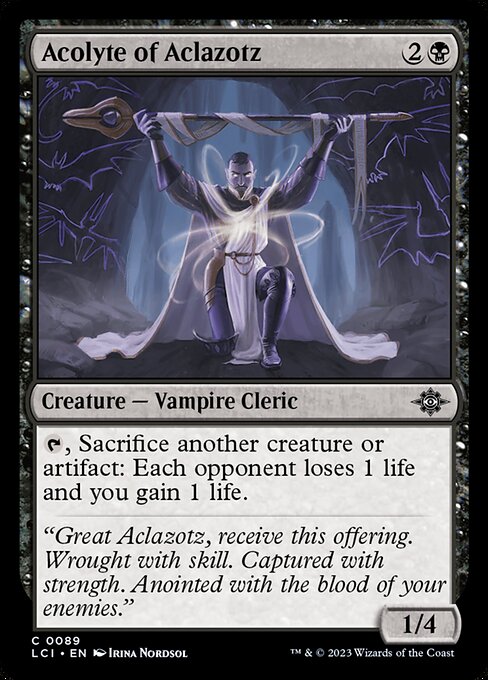 Acolyte of Aclazotz (89) - The Lost Caverns of Ixalan - Game On