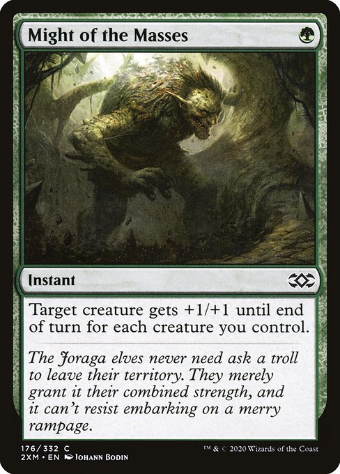 Might of the Masses (176) (Foil) - Double Masters - Game On