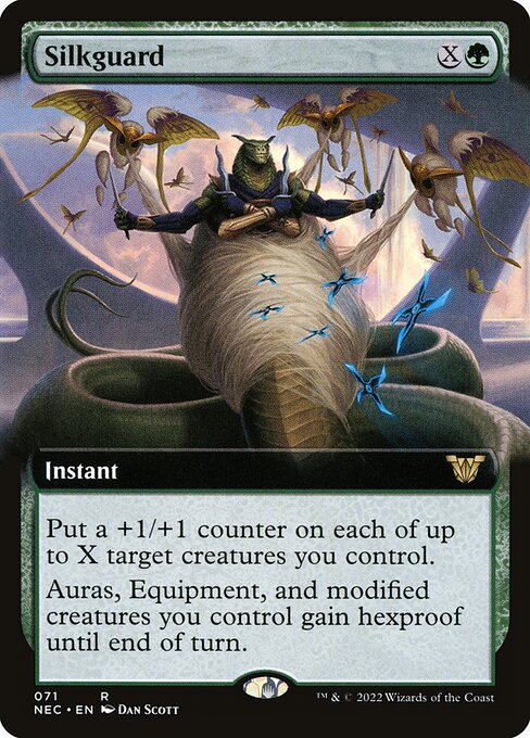 Silkguard (71) - EXTENDED ART - Neon Dynasty Commander - Game On