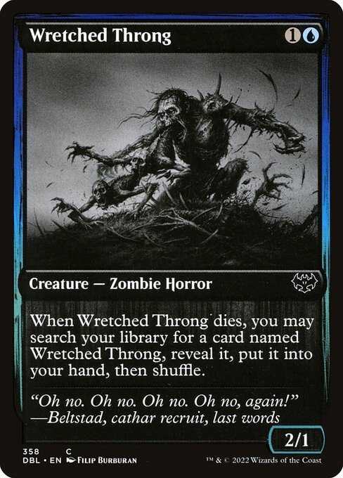 Wretched Throng (358) (Foil) - Innistrad: Double Feature - Game On