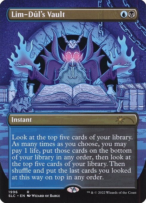 Lim-Dûl's Vault (1996) - BORDERLESS - FULL ART - Secret Lair 30th Anniversary Countdown Kit - Game On