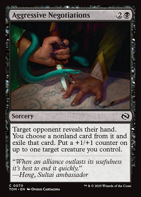 Aggressive Negotiations (70) (Foil) - Tarkir: Dragonstorm - Game On