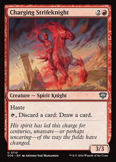 Charging Strifeknight (110) (Foil) - Secrets of Strixhaven - Game On
